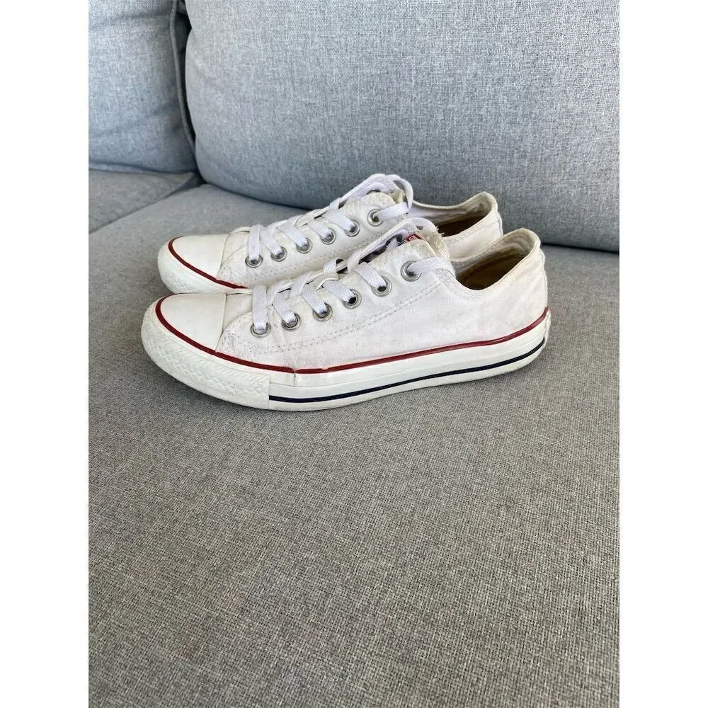 Converse Chuck Taylor All Star White Canvas Low Top Sneakers Unisex
